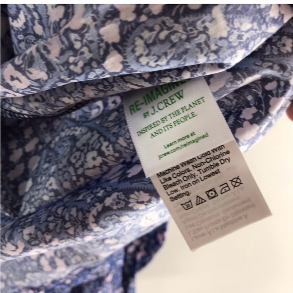J.Crew Liberty print button-front ruffle-neck popover in Bourton Bloom - Picture 7 of 12